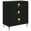 vidaXL Ba&uacute; de Gavetas BREMEN Estampa de Magn&oacute;lia 66 x 36,5 x 76 cm