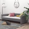 vidaXL Sof&aacute;-cama c/ colch&atilde;o e sa&iacute;da USB 90x200 cm tecido cinza-claro