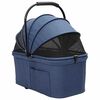 vidaXL Carrinho de Pet Dobrável Ajustável Azul 78 x 54 x 101 cm