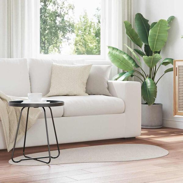 vidaXL Tapetes de &aacute;rea HUARTE Areia 80 x 150 cm Poli&eacute;ster