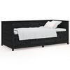 vidaXL Sof&aacute;-cama 75x190 cm madeira de pinho maci&ccedil;a preto