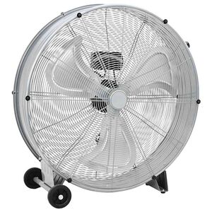vidaXL Ventilador de tambor com roda Prateado 79 x 37 x 82 cm Alum&iacute;nio