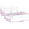 vidaXL Cama com Armazenamento com gaveta Carvalho Sonoma 180 x 200 cm