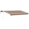 vidaXL Estrutura de Toldo Manual com LEDs 2,5 x 2 m