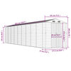 vidaXL Abrigo de jardim 191x810x198 cm a&ccedil;o galvanizado castanho-claro