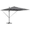 vidaXL Parasol Roma Antracite 286 x 284 x 270 cm Alum&iacute;nio e Poli&eacute;ster