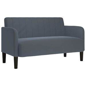 vidaXL Sof&aacute;-luvas 109 cm veludo cinzento-escuro