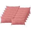vidaXL Capa almofada 12 pcs HEERLEN Rosa 40 x 80 cm Veludo