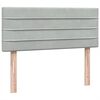 vidaXL Cama boxspring c/ colch&atilde;o 120x210 cm veludo cinzento-claro