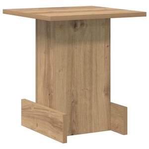 vidaXL Mesa de apoio Carvalho Artesanal 35,5 x 35 x 40 cm