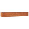 vidaXL Canteiro de jardim 320x80x45 cm a&ccedil;o corten cor enferrujado