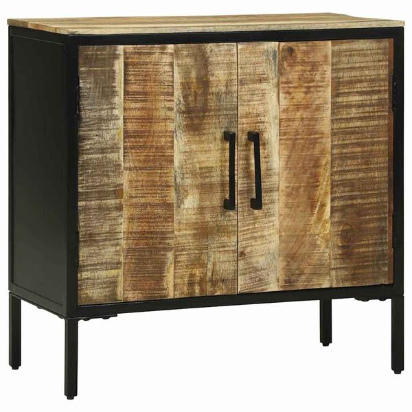 vidaXL Buffet Castanho 70 x 35 x 70 cm Madeira de mangueira maciça