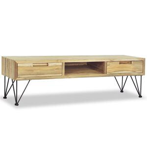 vidaXL M&oacute;vel de TV 120x35x35 cm teca maci&ccedil;a