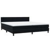 vidaXL Cama box spring c/ colch&atilde;o e LED 180x210 cm veludo preto