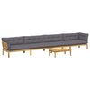 vidaXL 5 Pe&ccedil;a Unidades de sof&aacute; em pallet para o jardim
