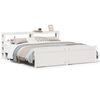 vidaXL Estrutura de cama c/ cabeceira sem colch&atilde;o 180x200 cm branco