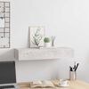 vidaXL Prateleira parede c/ gaveta MDF 60x23,5x10 cm cinzento-cimento