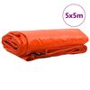 vidaXL Lona 650g / m&sup2; Laranja 5 x 5 m Lona com revestimento em PVC