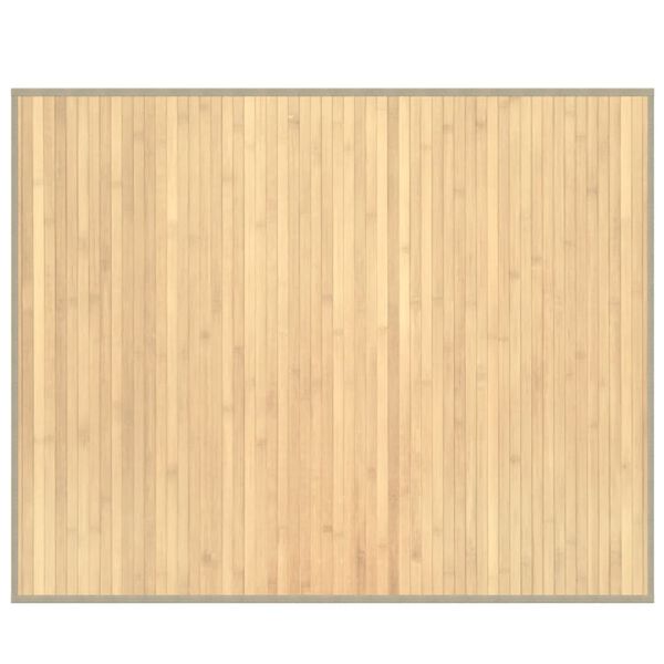 vidaXL Tapete retangular 80x100 cm bambu cor natural clara