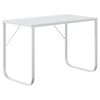 vidaXL Secret&aacute;ria de computador 110x60x73 cm contraplacado branco