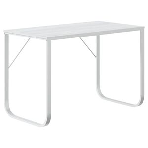 vidaXL Secret&aacute;ria de computador 110x60x73 cm contraplacado branco