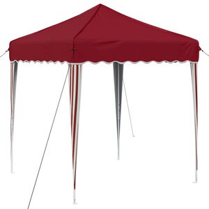 vidaXL Tenda de Festa Pop-up 195 x 195 x 245 cm Borgonha Tecido Oxford