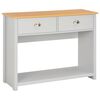 vidaXL Mesa consola 97x35x76 cm cinzento
