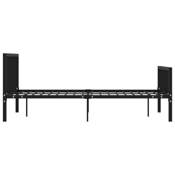 vidaXL Estrutura de cama metal 160x200 cm preto