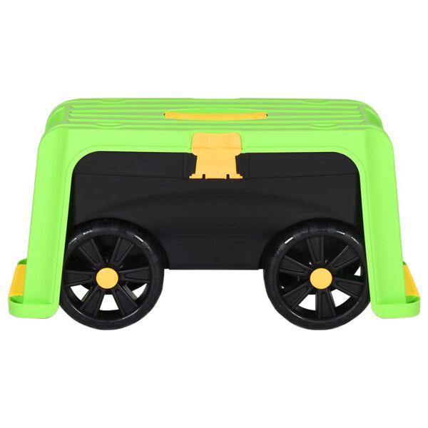 vidaXL Banco de jardim 4 em 1 c/ caixa de arruma&ccedil;&atilde;o 58,5x24x29,5 cm PP