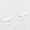 vidaXL Roupeiro industrial 67x35x107 cm a&ccedil;o branco
