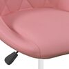 vidaXL Cadeiras de jantar giratórias 4 pcs veludo rosa