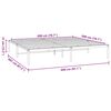 vidaXL Estrutura de cama 200x200 cm metal preto