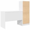 vidaXL Mesa com gaveta 2 pcs Branco