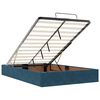 vidaXL Estrutura cama otomana colch&otilde;es 120x200cm veludo azul escuro