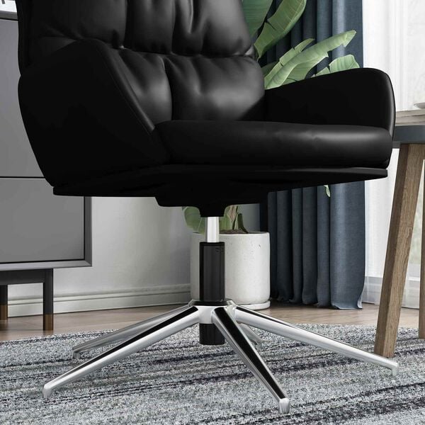 vidaXL Cilindro a Gás para Cadeira de Escritório Preto 9 cm Ferro