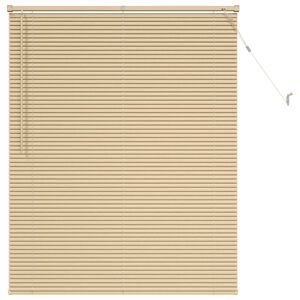 vidaXL Cortina Veneziana Marrom Claro com Padr&atilde;o 150 x 120 cm PVC