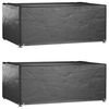 vidaXL Capas p/ mob&iacute;lia de jardim 2pcs 8 ilh&oacute;s 180x122x75cm retangular
