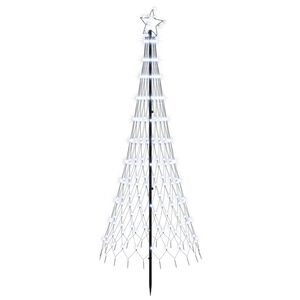 vidaXL &Aacute;rvore de Natal LED 180 cm 230 LED Branco frio Ferro Preto