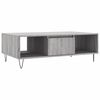 vidaXL Mesa de centro 104x60x35 cm derivados madeira cinzento sonoma