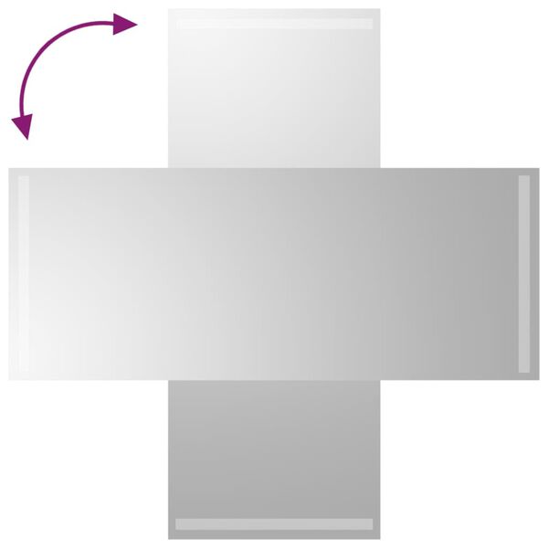 vidaXL Espelho de casa de banho com luzes LED 40x100 cm