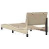 vidaXL Estrutura de cama sem colch&atilde;o Hanko 90x190 cm tecido creme
