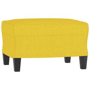 vidaXL Apoio de p&eacute;s 60x50x41 cm tecido amarelo-claro
