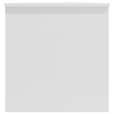 vidaXL Mesa centro 102x50x52,5 cm madeira processada branco brilhante