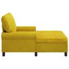 vidaXL Chaise Lounge com almofada Amarelo 91 x 157 x 91 cm Veludo