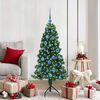 vidaXL &Aacute;rvore de Natal artificial de canto Verde 150 cm PVC e Metal