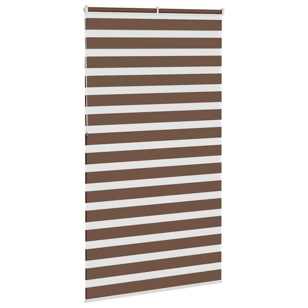 vidaXL Cortina de zebra 120x230 cm largura do tecido 115,9cm poli&eacute;ster