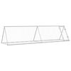vidaXL Coelheira 400x105x91 cm a&ccedil;o galvanizado prateado