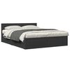 vidaXL Estrutura cama c/ cabeceira sem colch&atilde;o 160x200 cm preto