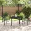 vidaXL Conjunto de Jantar para Jardim 3 pcs Preto vime PE