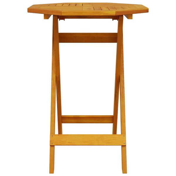 vidaXL 3 pcs conjunto de bistr&ocirc; dobr&aacute;vel madeira de ac&aacute;cia maci&ccedil;a